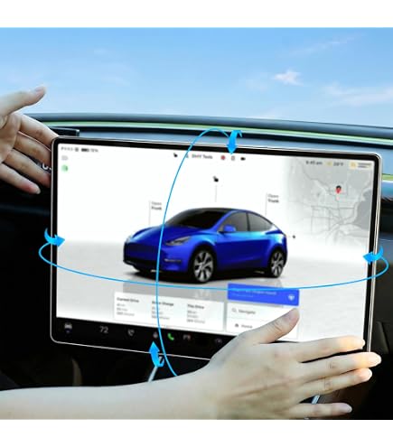 Amazon.co.jp: Novozopai TeslaモデルY/3画面回転傾斜マウント 上下/左